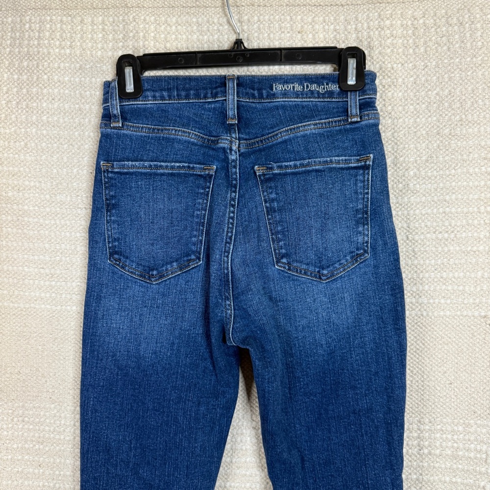 FAVORITE DAUGHTER Dallas wash The Valentina Shortie super high rise jean SIZE 25 - Picture 9 of 11